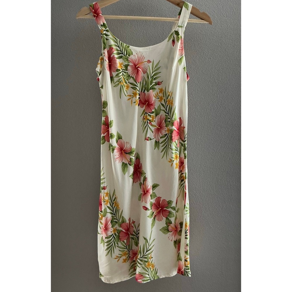Puanani by RJC Floral Tropical Dress Size Small Made in Hawaii
